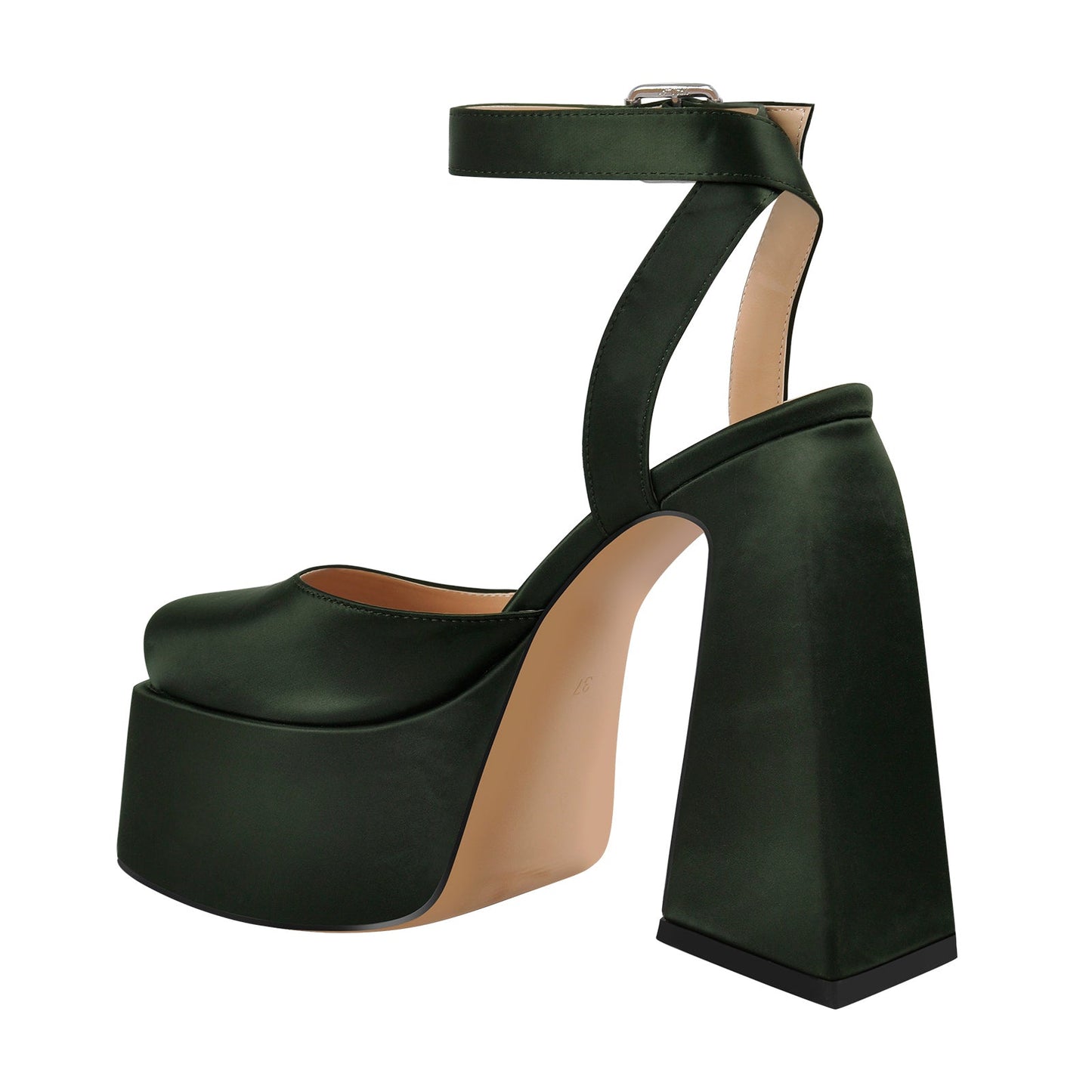 Ankle Strap Platform Chunky High Heel Crossdressing Pumps