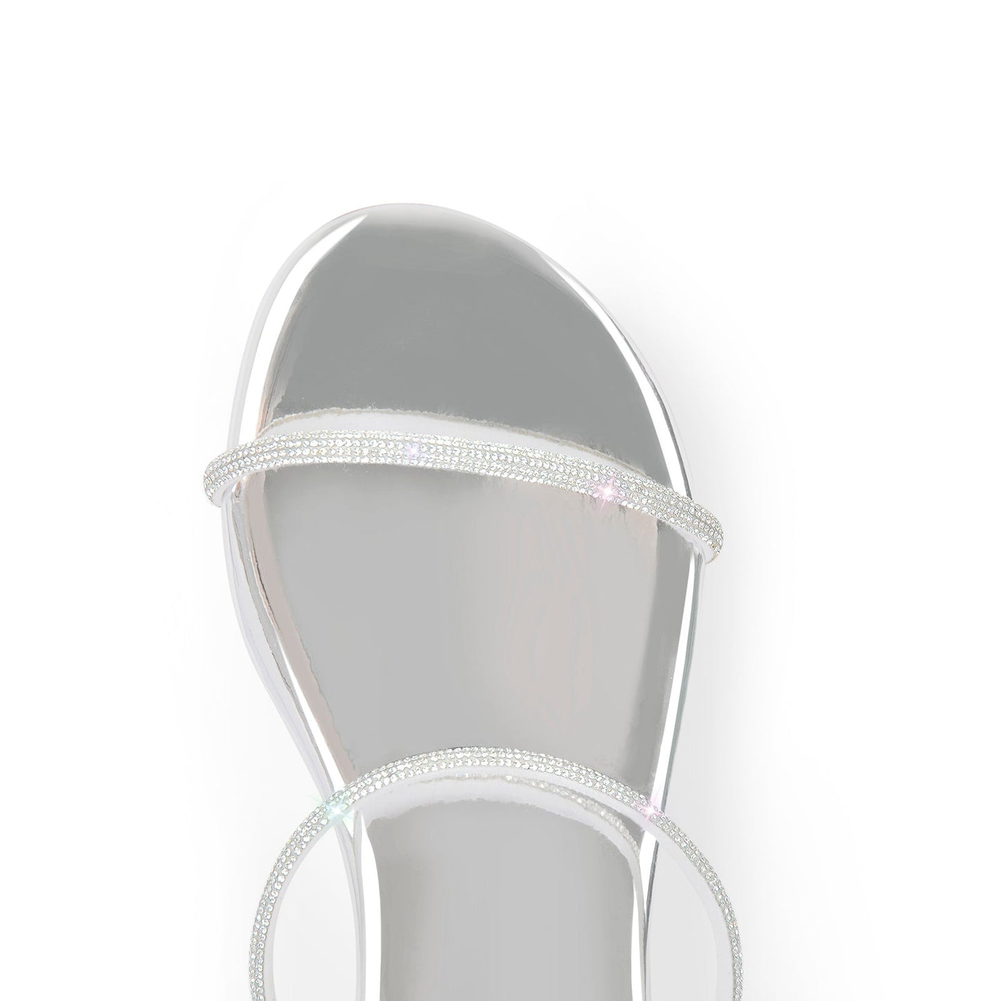 Diamante Lace up Flat Crossdressing Sandals