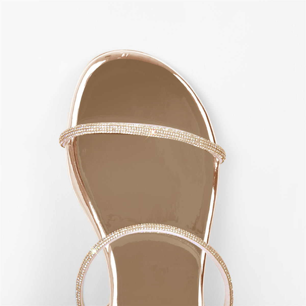 Diamante Lace up Flat Crossdressing Sandals