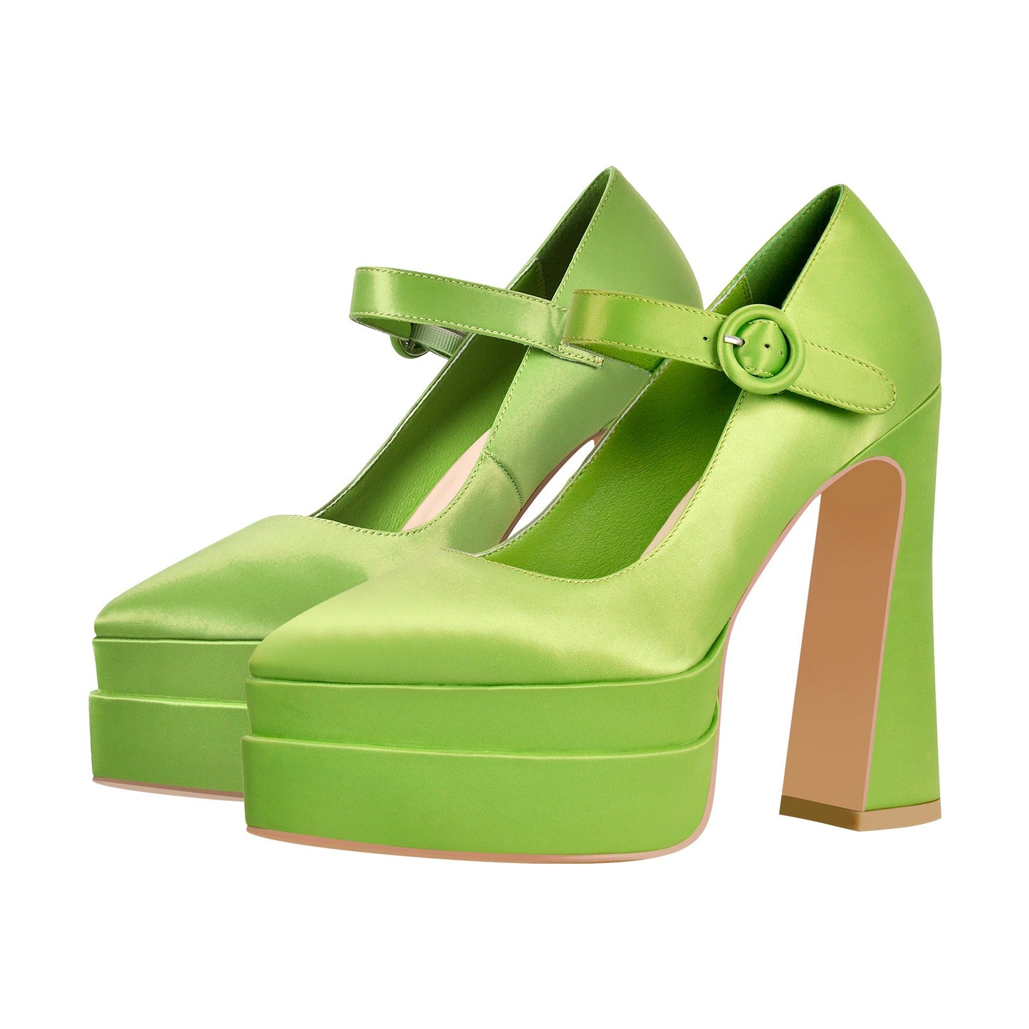 Ankle Strap Chunky Platform Mary Jane Crossdressing Pumps