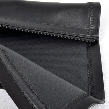 Black Platform Zip Up Mid-Calf Crossdressing Boots