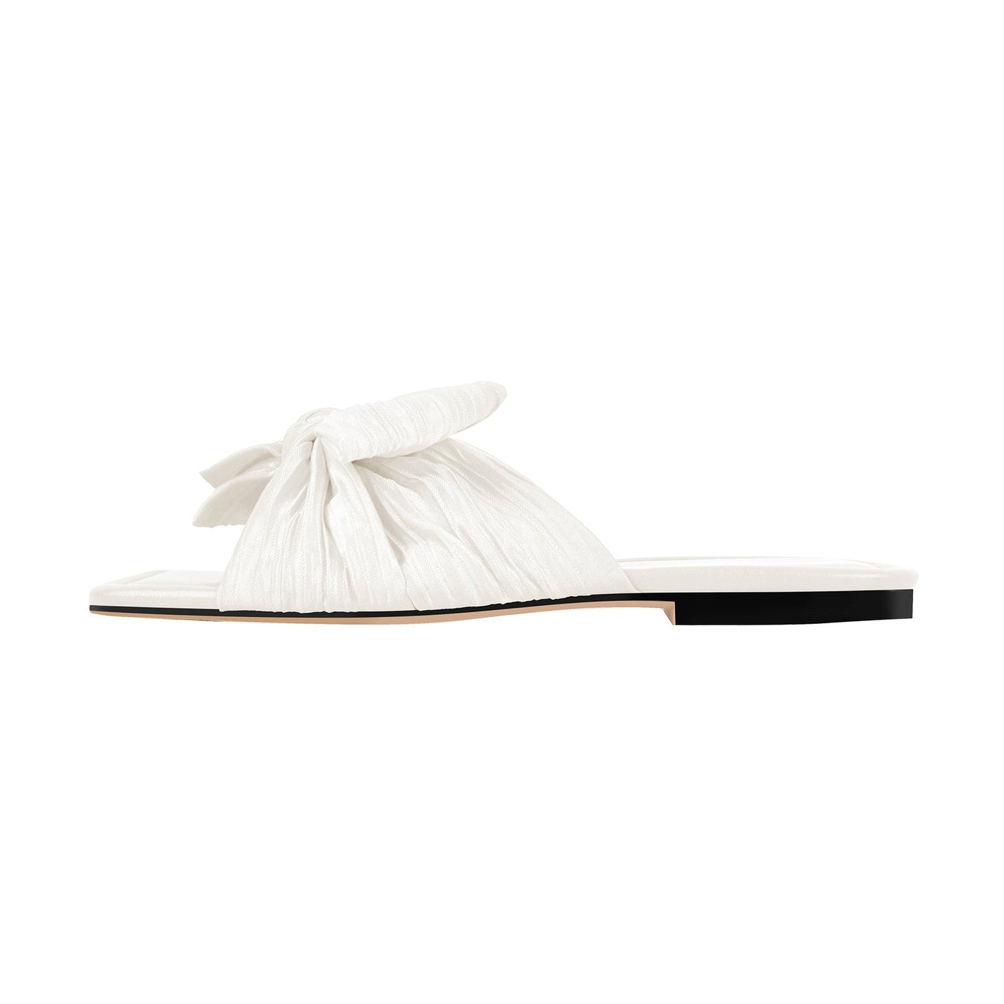 Flat Slip On Sliders Bow Sandals Crossdressing Flats