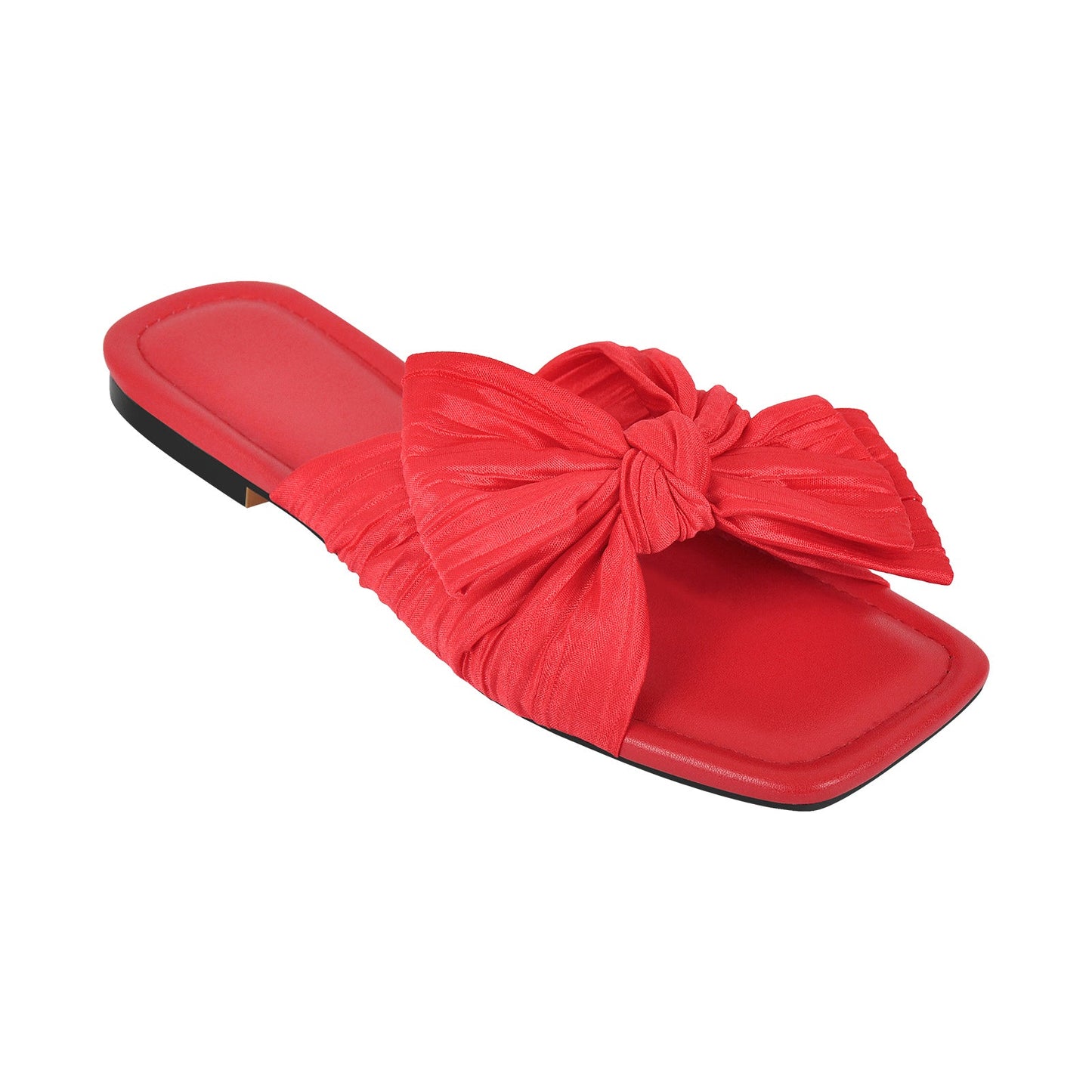 Flat Slip On Sliders Bow Sandals Crossdressing Flats