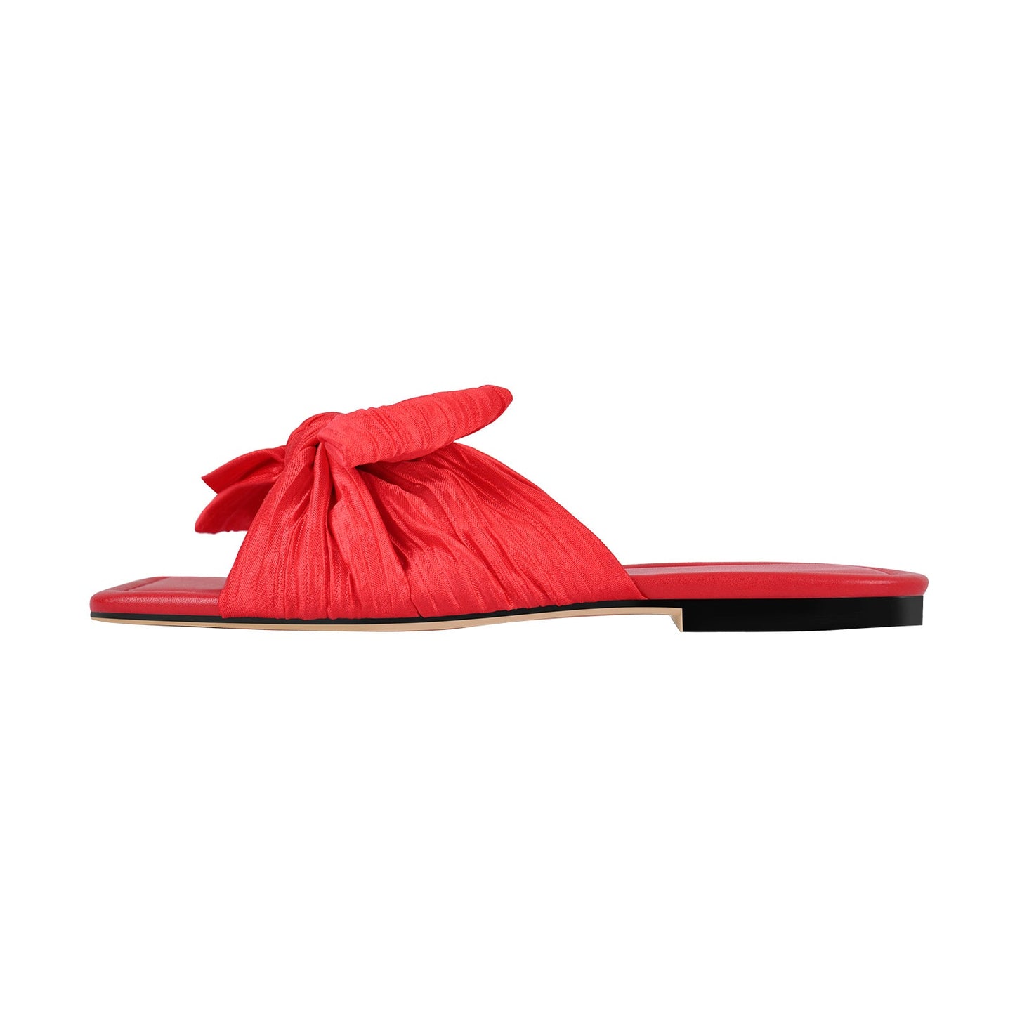Flat Slip On Sliders Bow Sandals Crossdressing Flats
