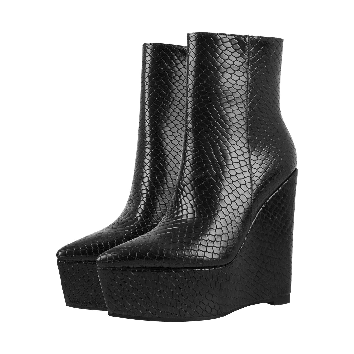 Platform Wedge High Heel Crossdressing Ankle Boots