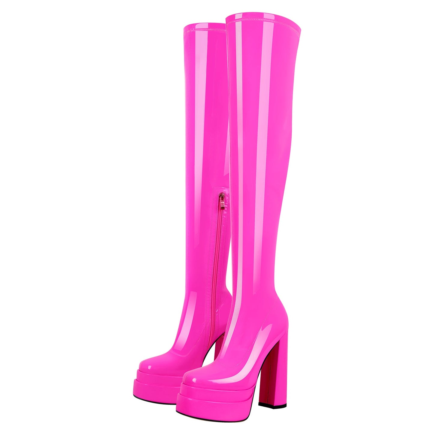 Platform Chunky High Heel Thigh Crossdressing Boots