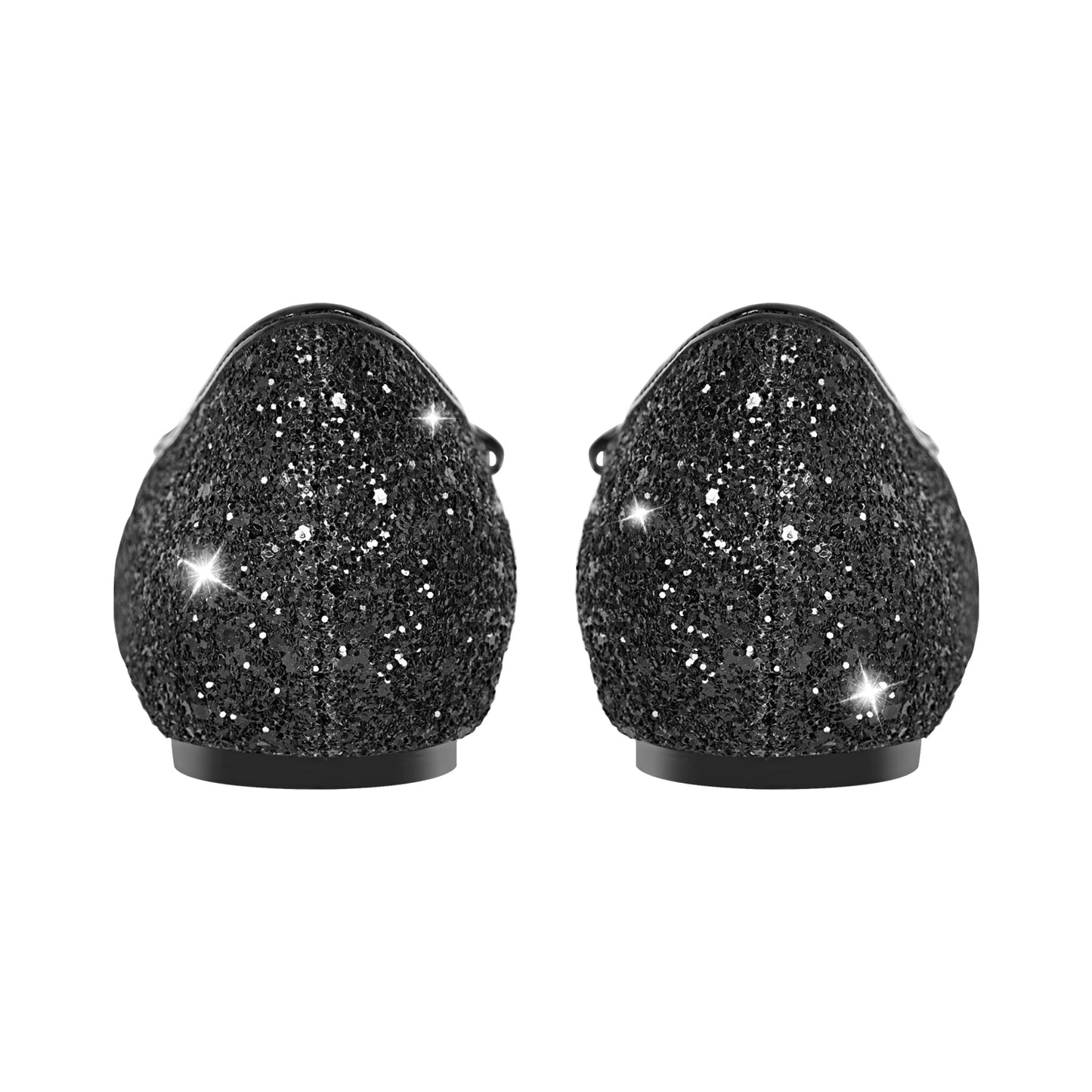 Rhinestone Pointed Toe Bow Crossdressing Flats
