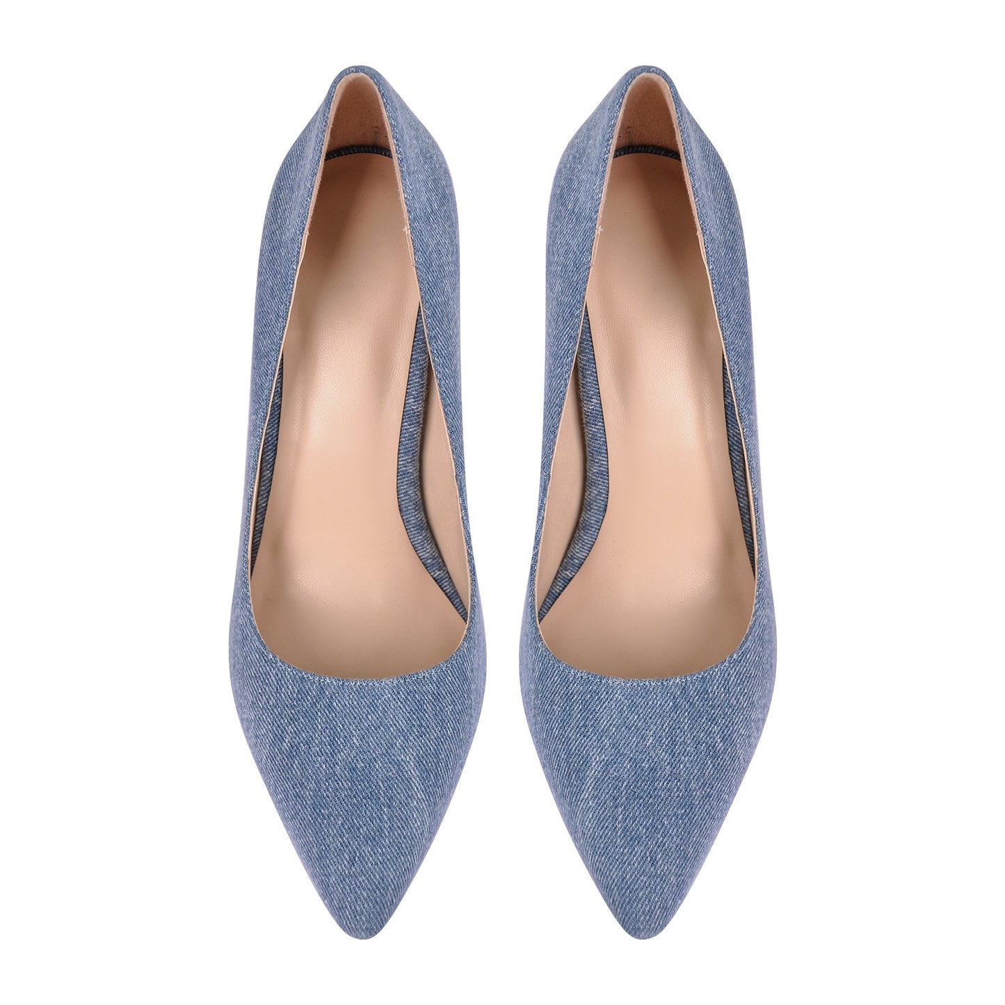 Denim Pointed Toe Stilettos Crossdressing Pumps