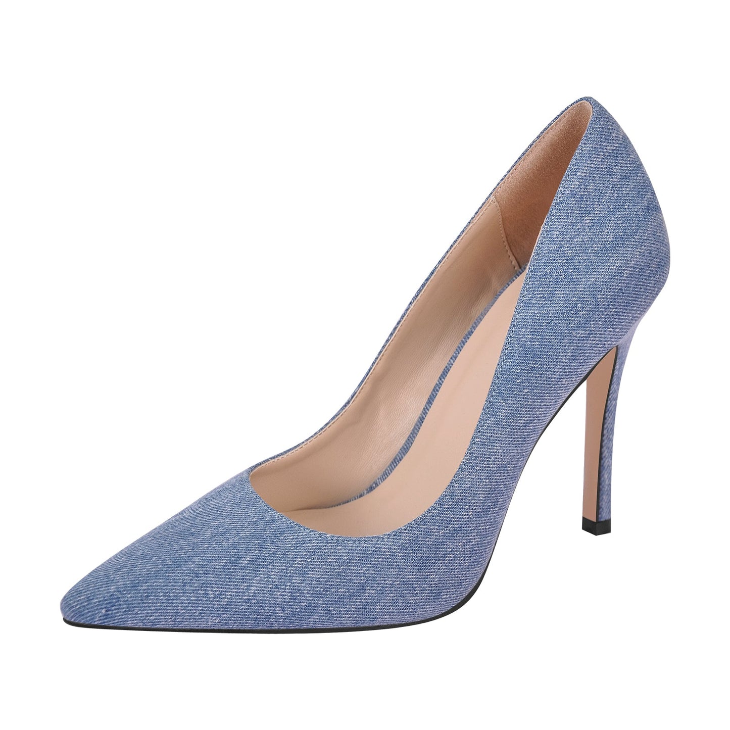 Denim Pointed Toe Stilettos Crossdressing Pumps