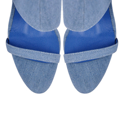 Pointed Toe Stiletto Over The Knee Sandals Crossdressing Boots