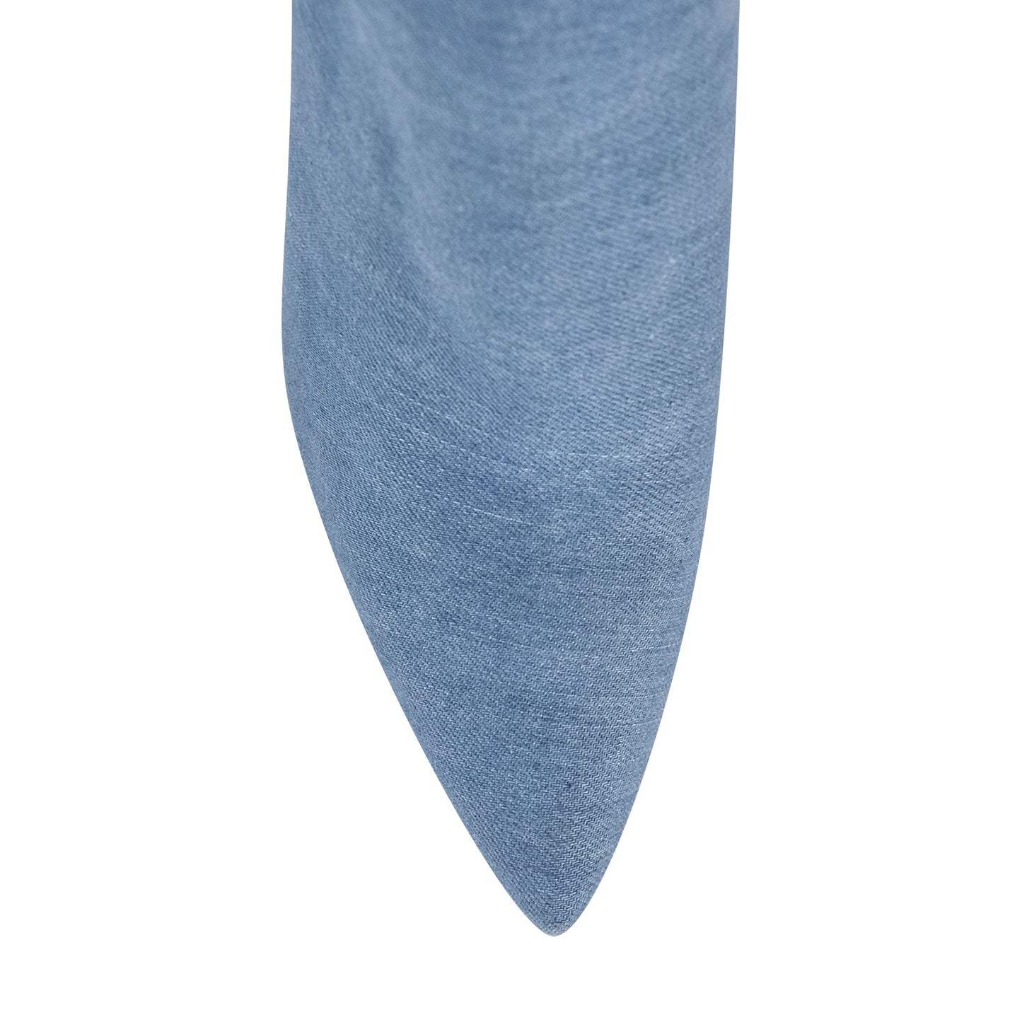 Denim Pointed Toe High Stiletto Over The Knee Crossdressing Boots