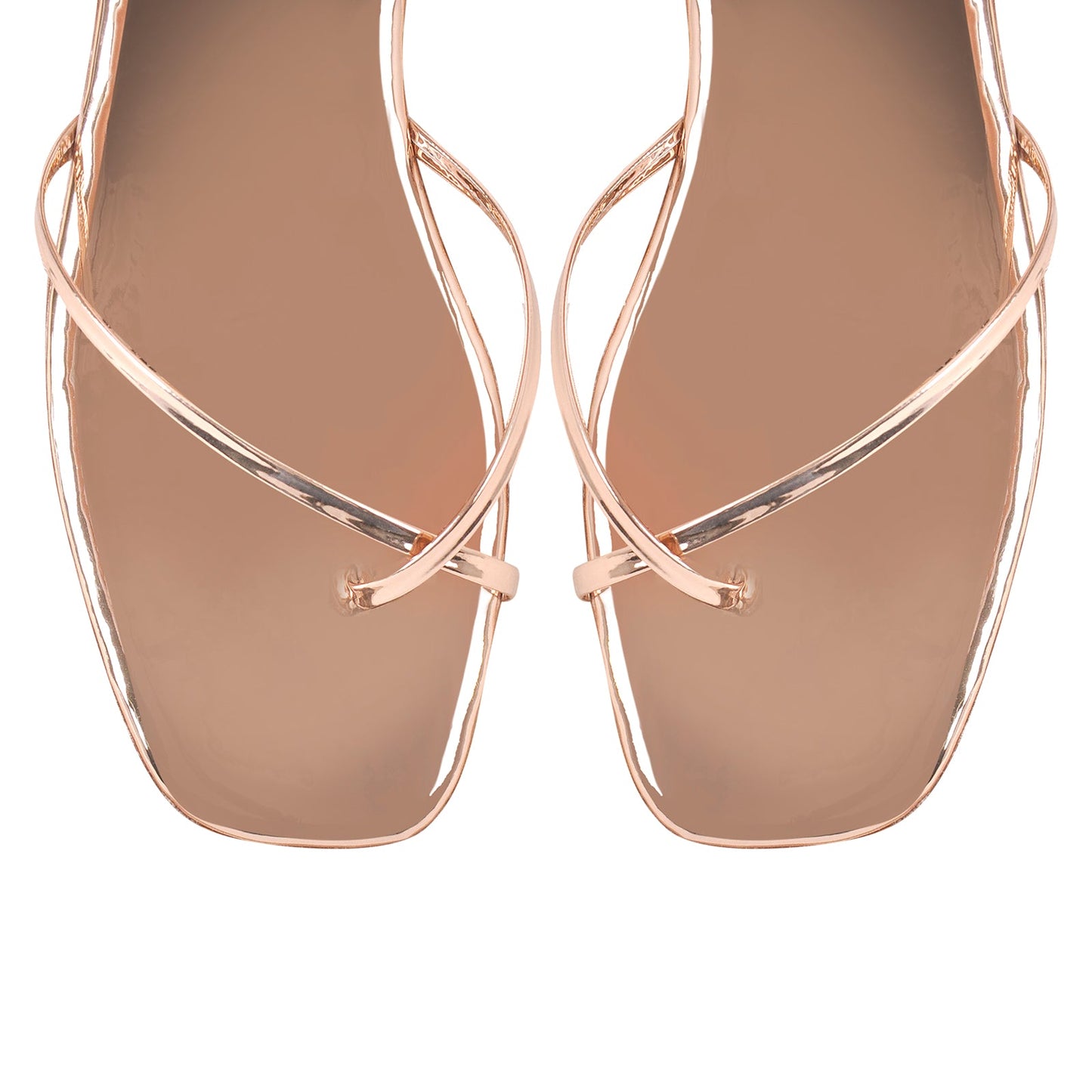 Crossdressing Flats Rhinestone Platform Lace-up Strap Sandals