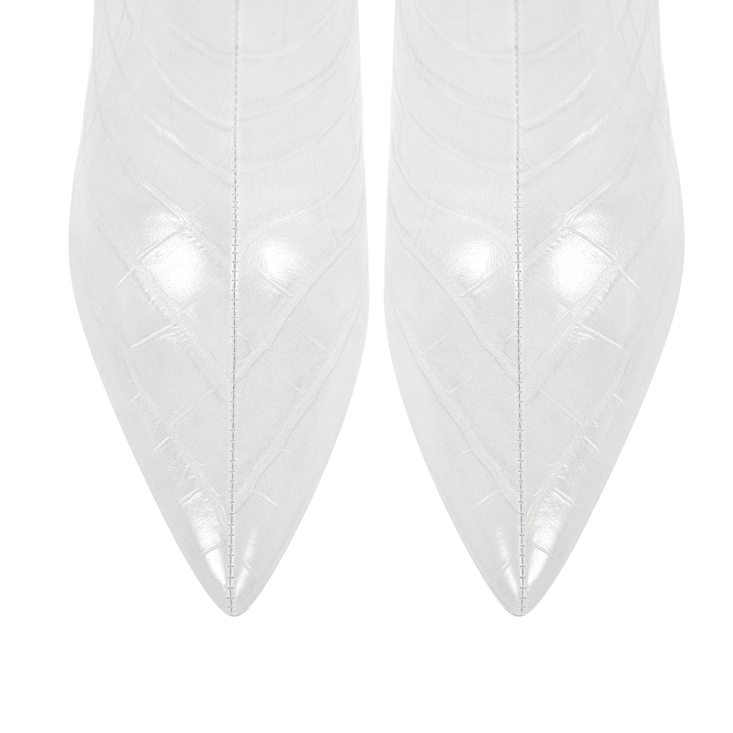 Stone Print Pointed Toe Stiletto Crossdressing Thigh High Boots