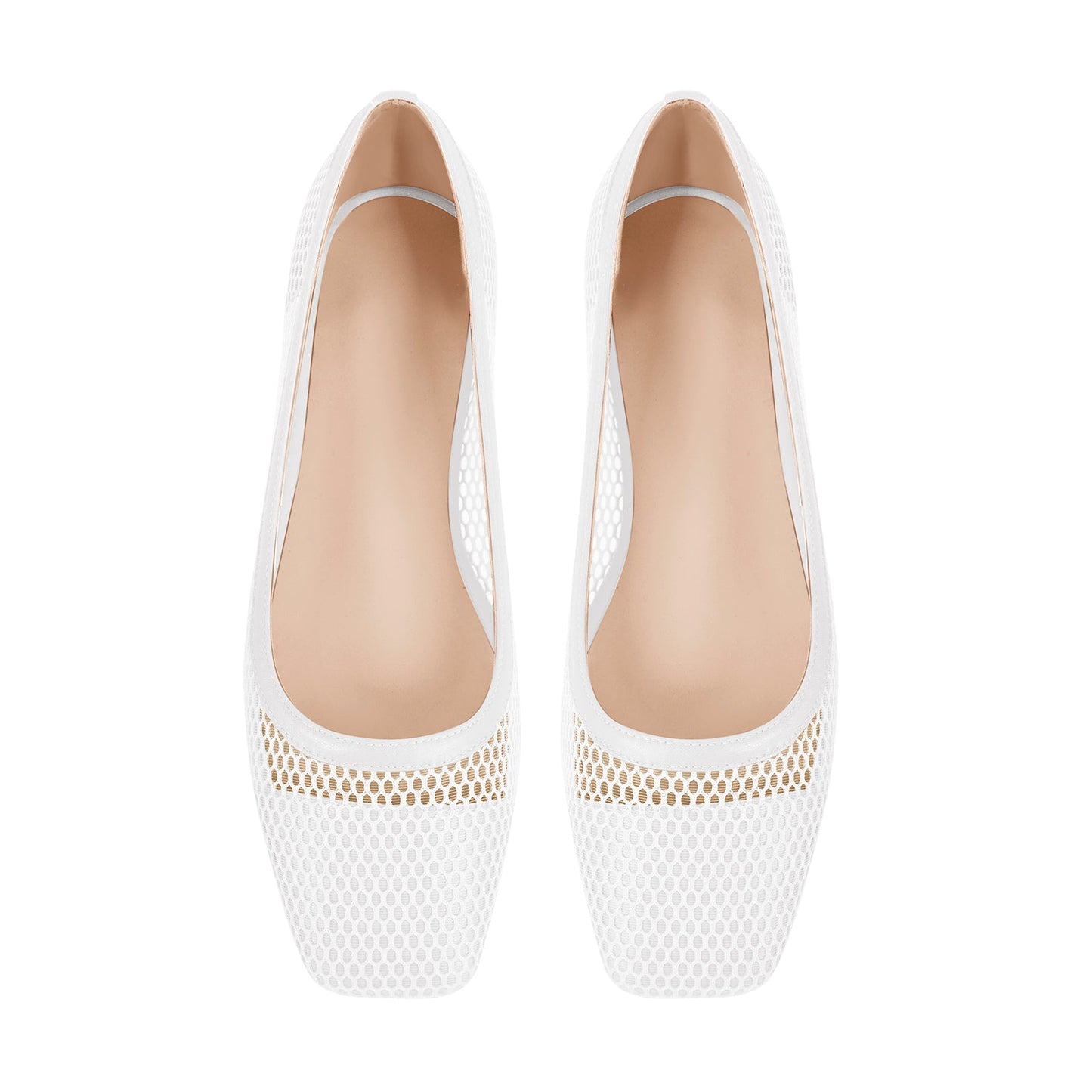Square Toe Slip-on Hollow Daily Crossdressing Flats