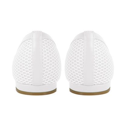 Square Toe Slip-on Hollow Daily Crossdressing Flats