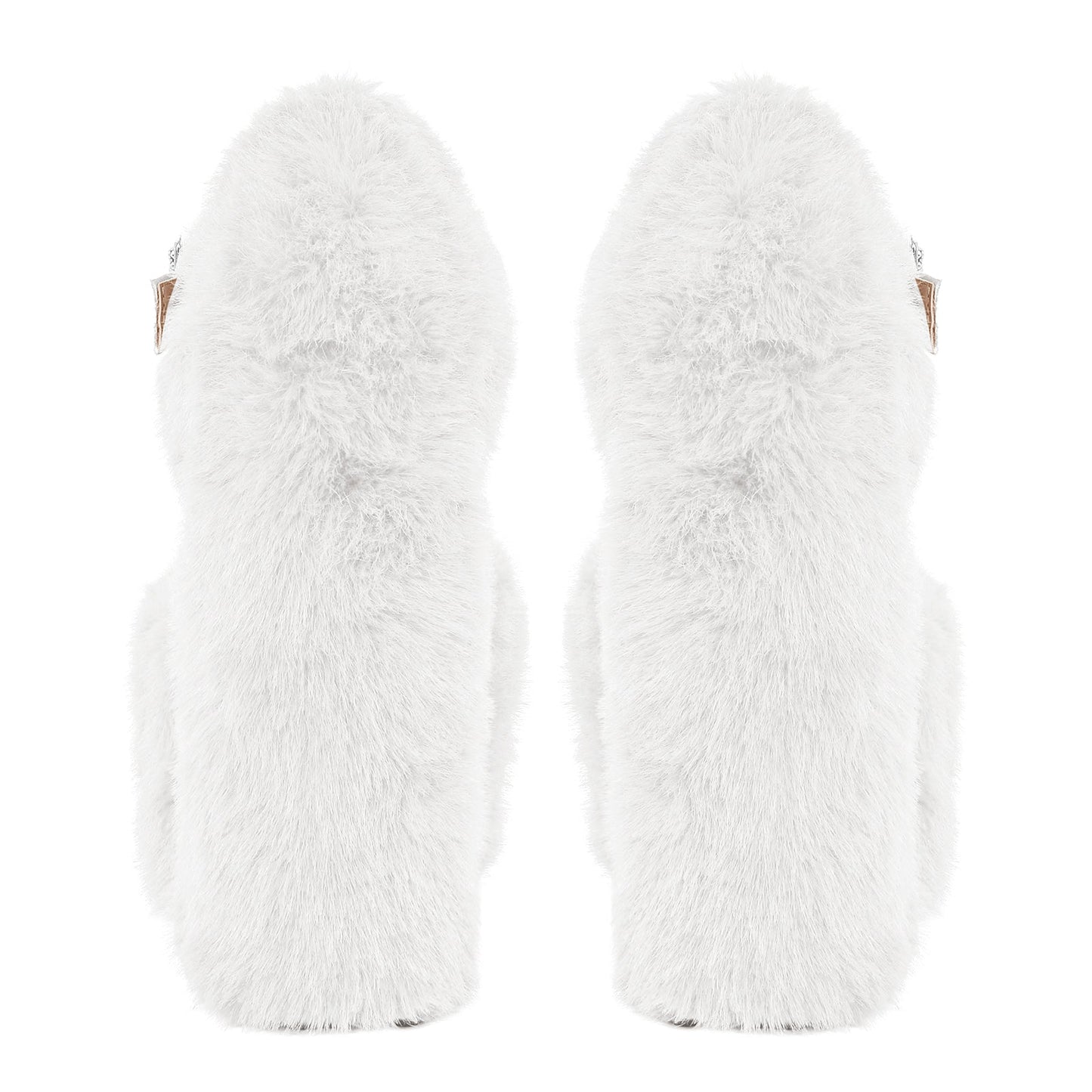 Chunky Heel Ankle Strap Fur Mary Jane Crossdressing Pumps