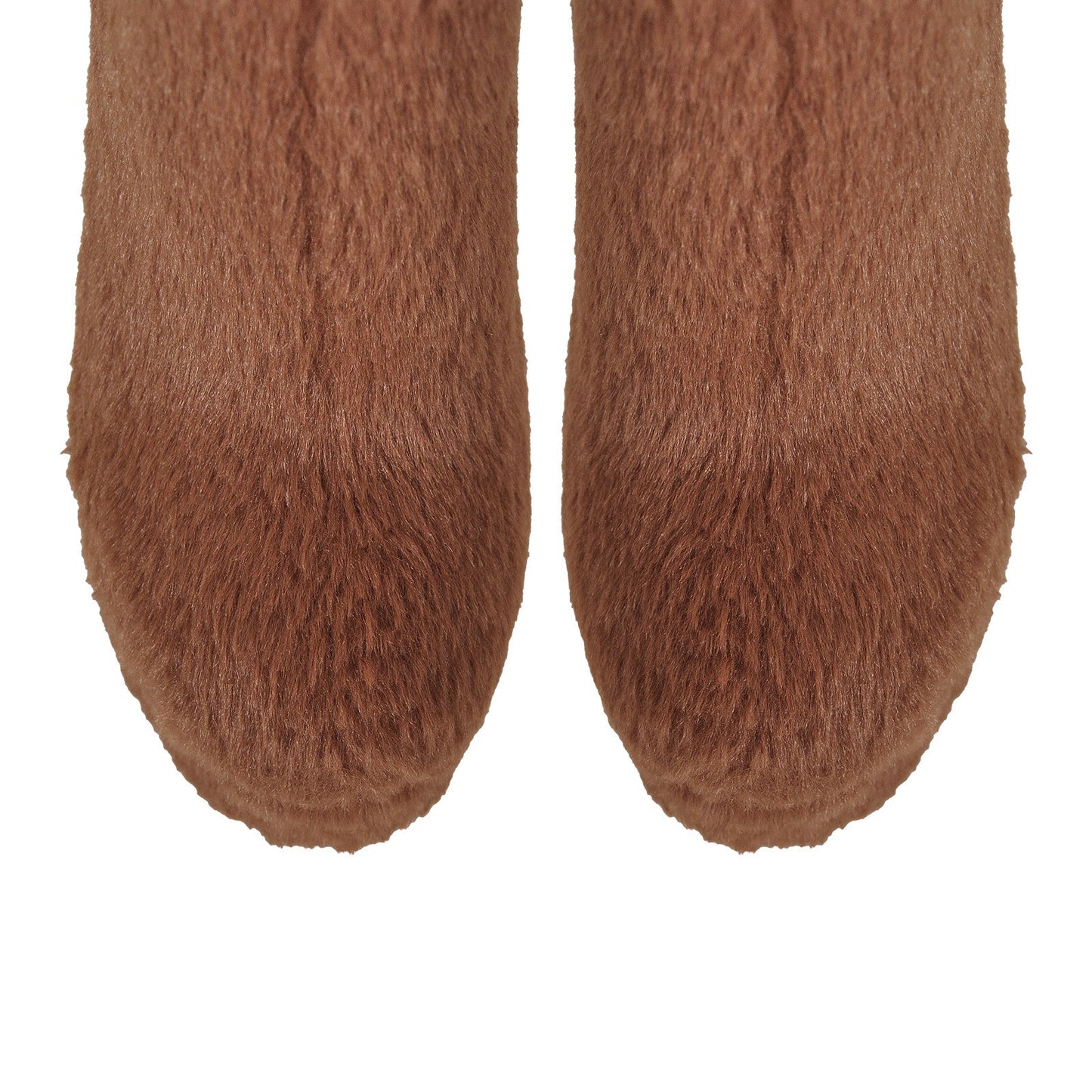 Pink Fur Platform High Heels Crossdressing Boots