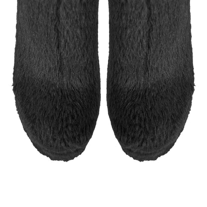 Pink Fur Platform High Heels Crossdressing Boots
