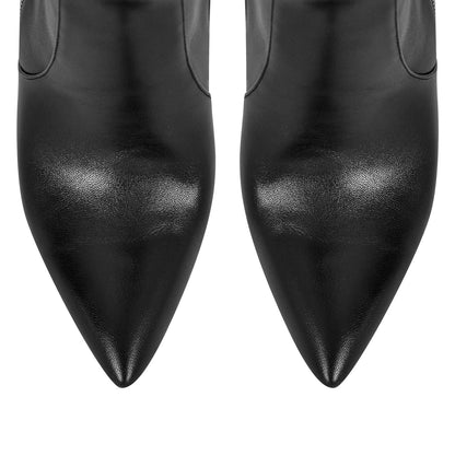 Pointed Toe Zipper Over The Knee Crossdressing Stilettos Boots