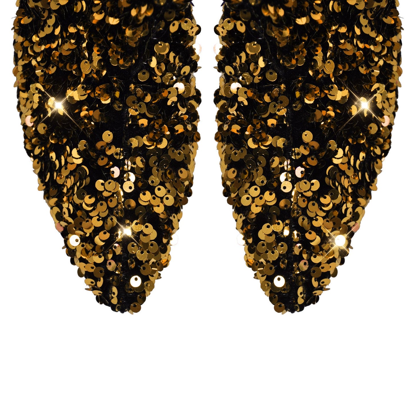 Sequins Gradient Color Pointed Toe Thigh High Stiletto Crossdressing Boots