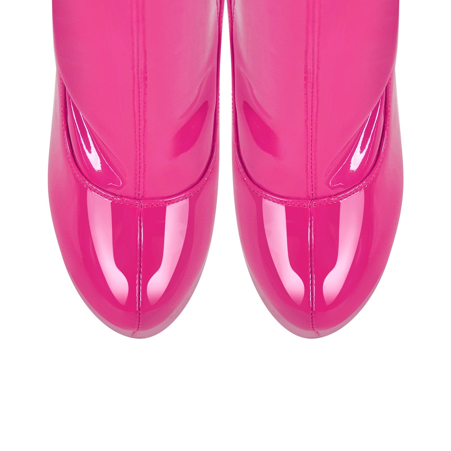 Patent Leather Platform Over The Knee High Heel Crossdressing Boots