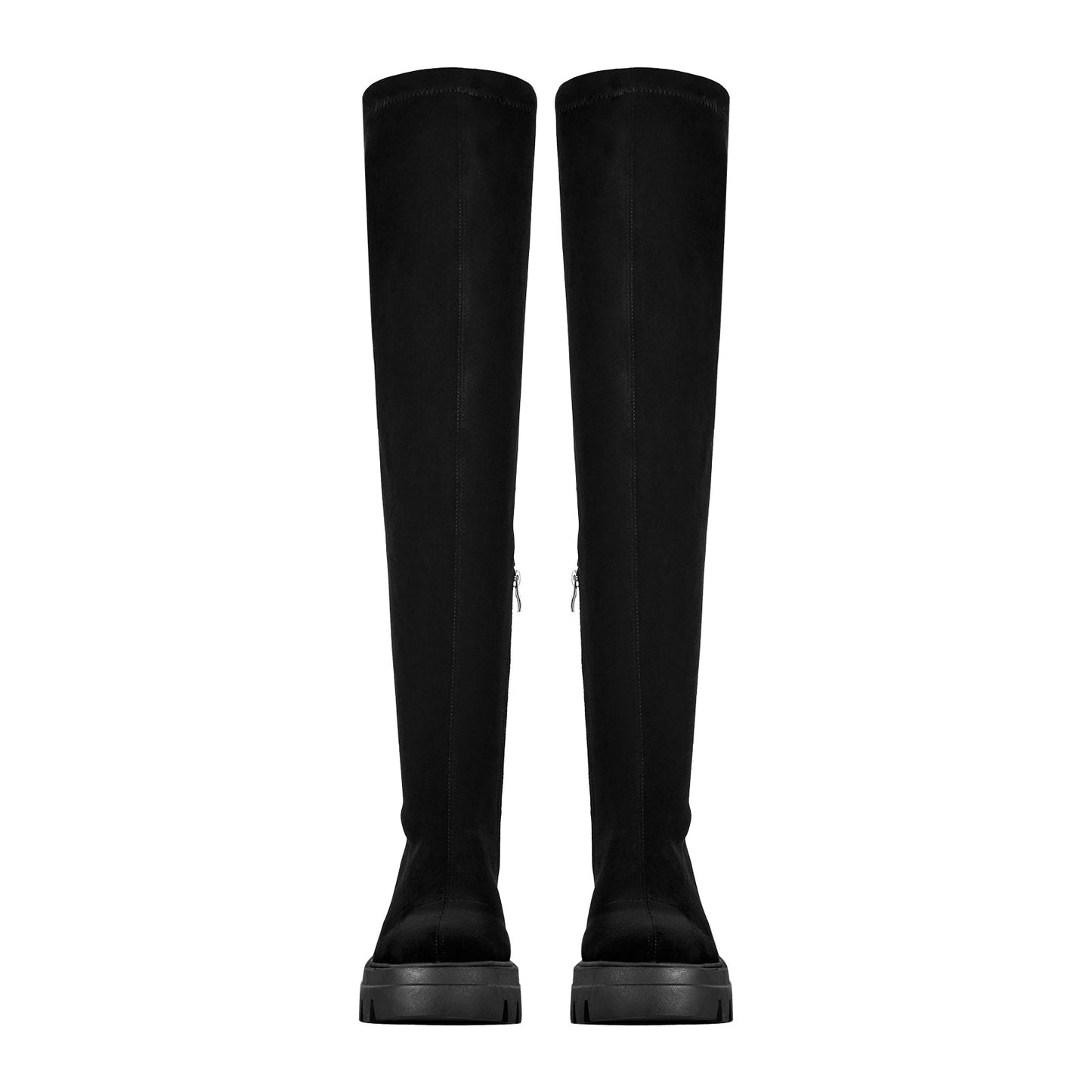 Black Over The Knee Stretch Boots