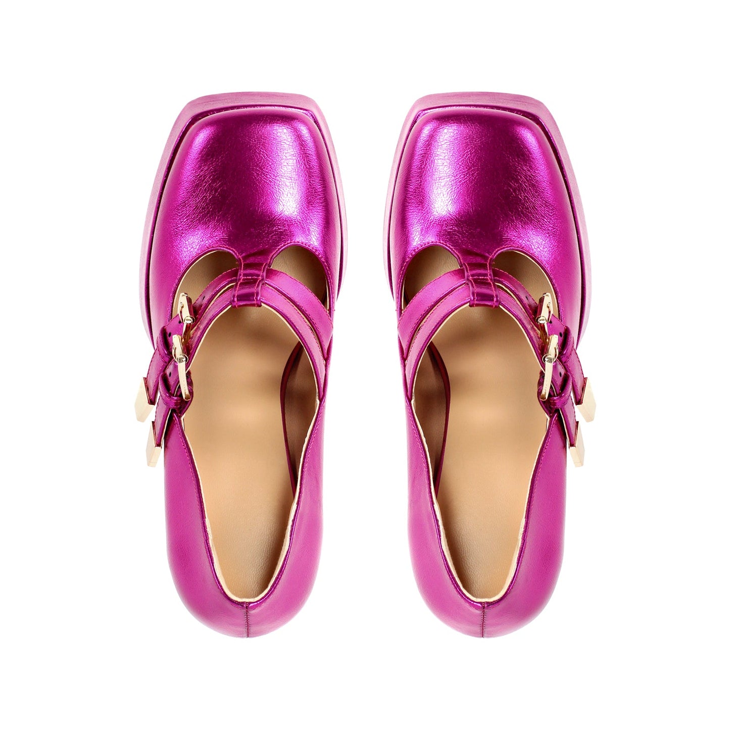 Chunky Heel Straps Mary Jane Pumps