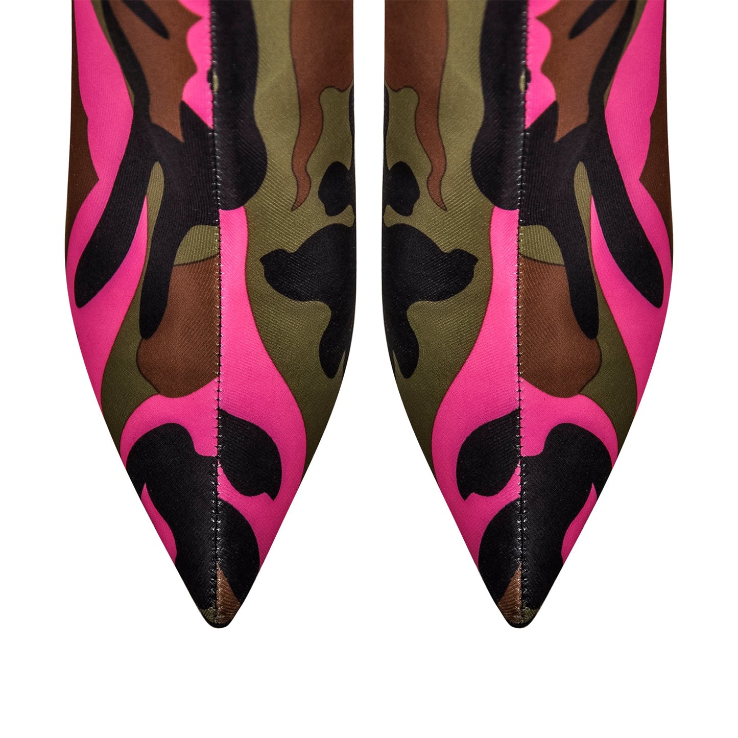 Camouflage Pointed Toe Over The Knee Boots