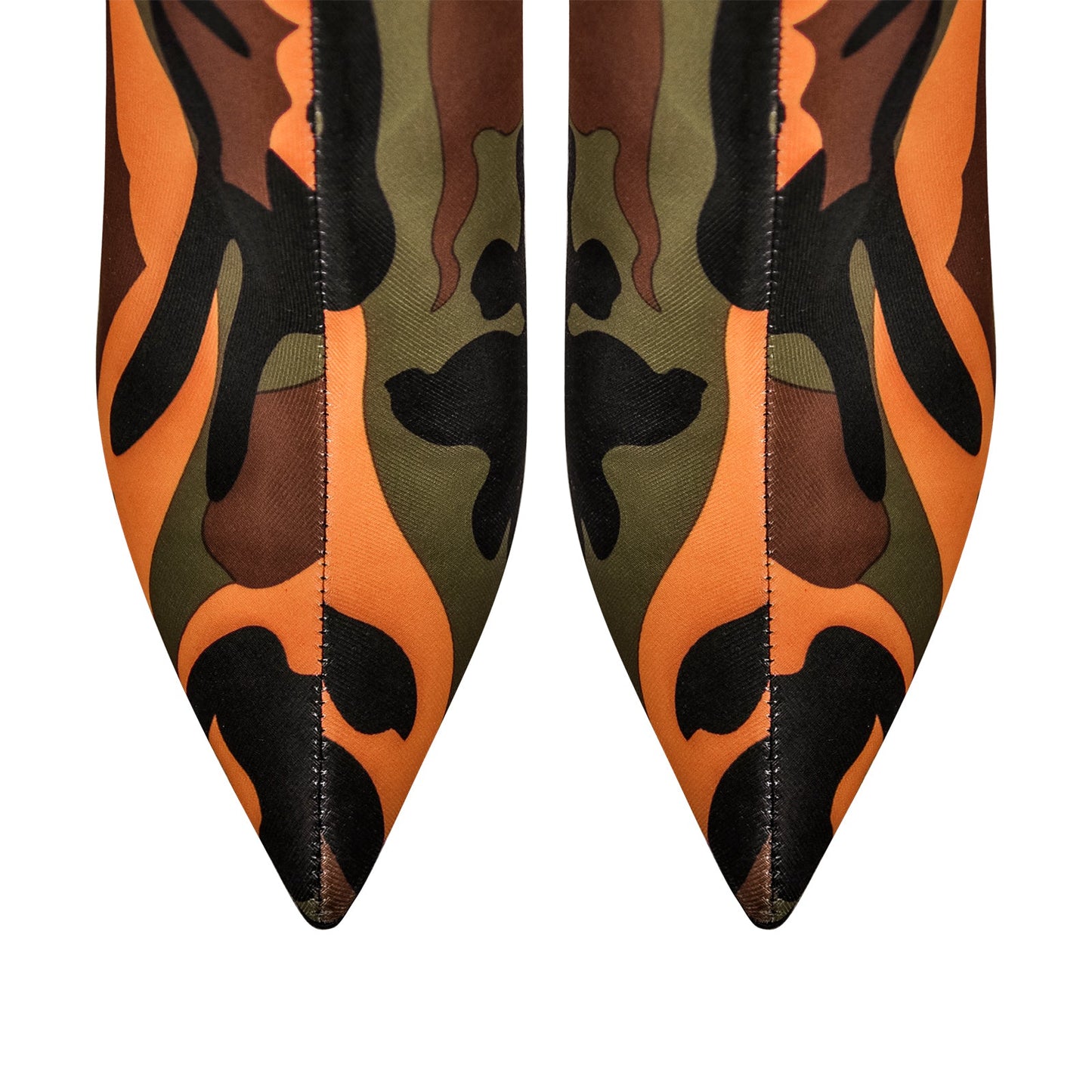 Camouflage Pointed Toe Over The Knee Boots