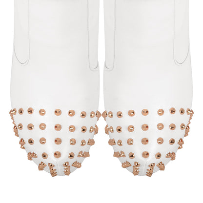 Round Toe Stiletto Rivet Over The Knee Boots