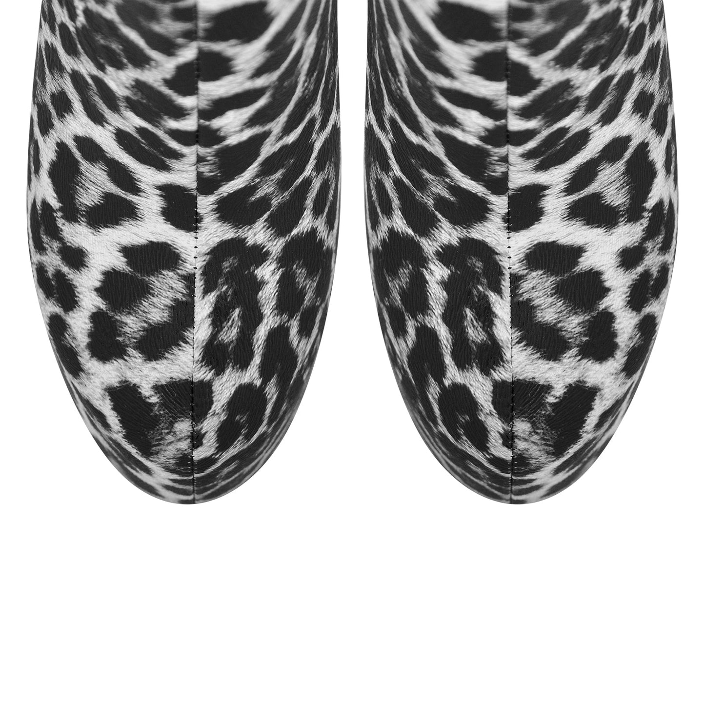 Leopard Platform Stiletto Ankle Boots