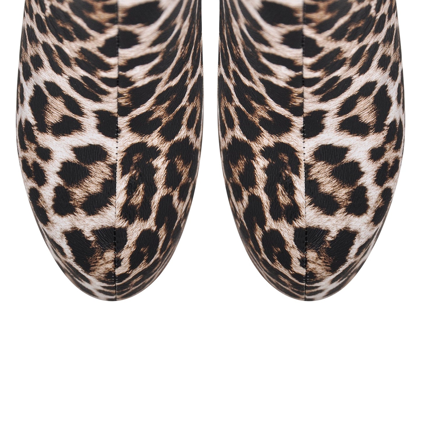 Leopard Platform Stiletto Ankle Boots