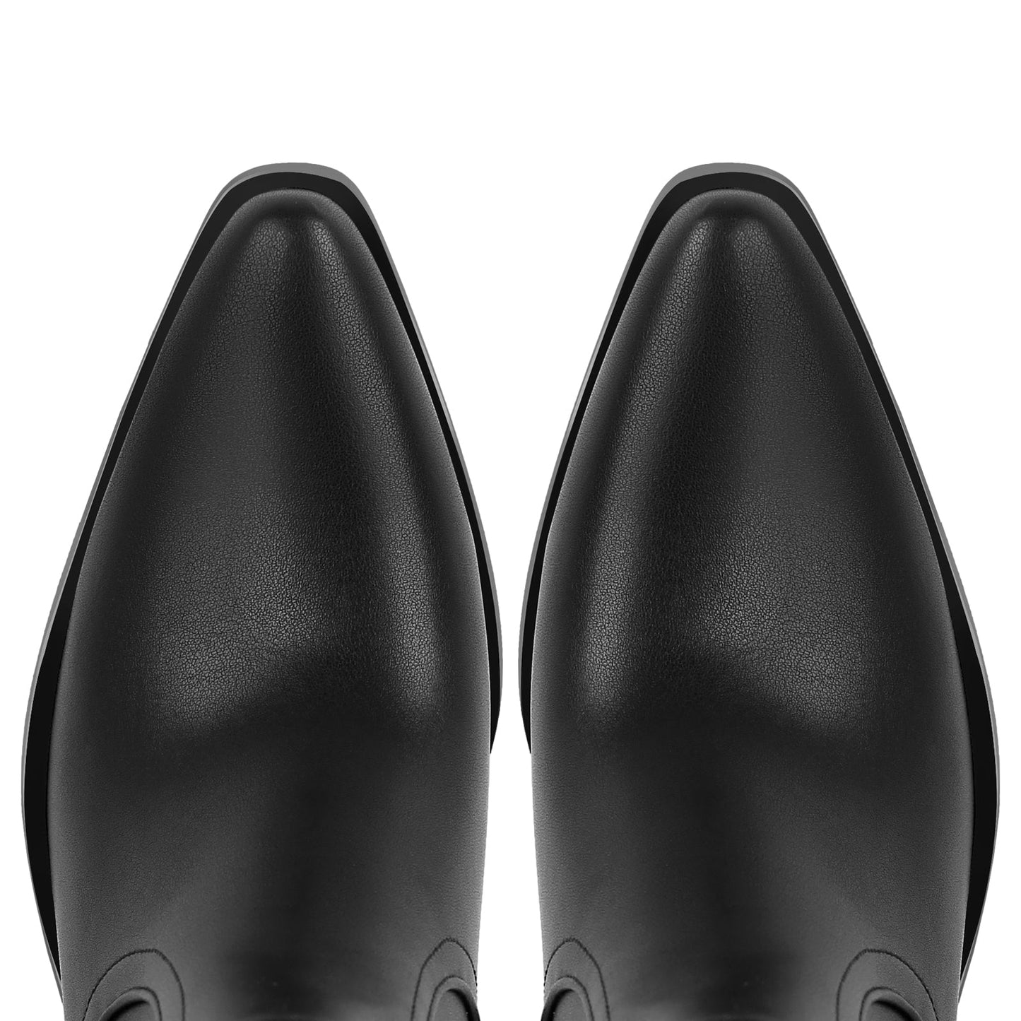 Chunky Heel Western Ankle Boots