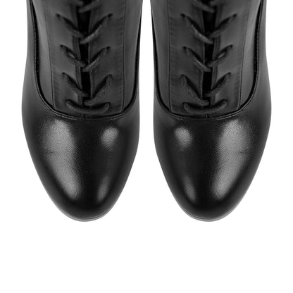 Platform Chunky Heel Lace-up Over The Knee Boots