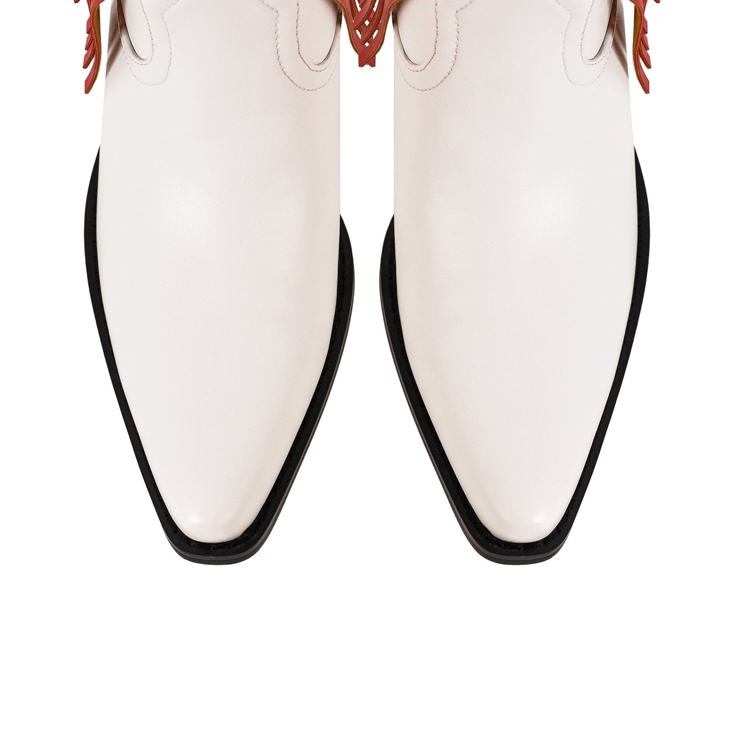 Rhinestone Star Fringe Knee High Western Boots