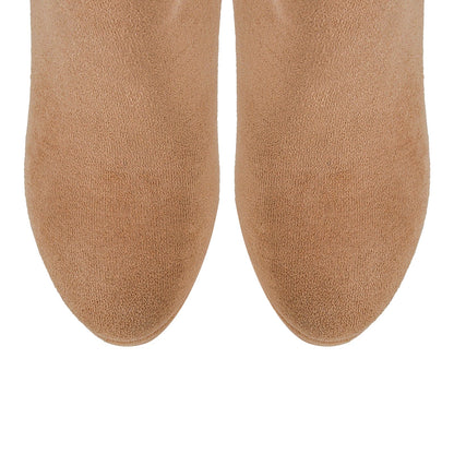 Onlymaker Platform Suede Knee High Boots