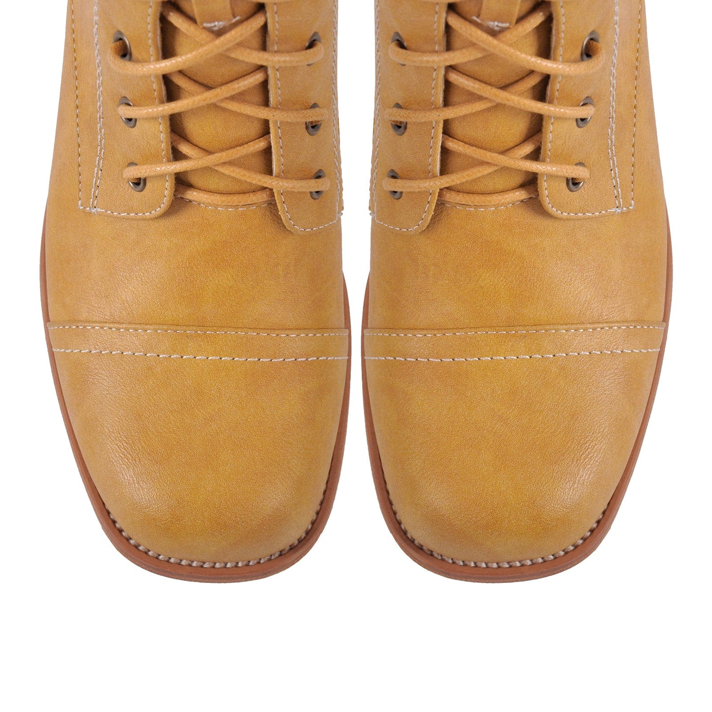 Square Toe Lace-up Chunky Heel Ankle Boots
