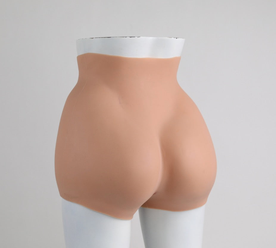 Bottom cutout plump crotch lift buttocks silicone pants