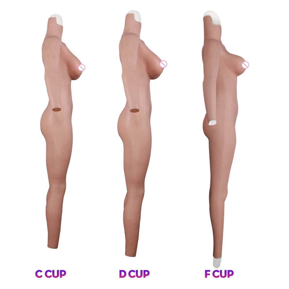 Fake Pussy Silicone Bodysuit For Transvestites Crossdressers 4th generation