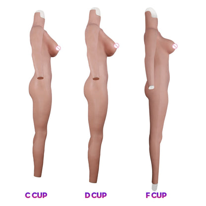 Fake Pussy Silicone Bodysuit For Transvestites Crossdressers 4th generation