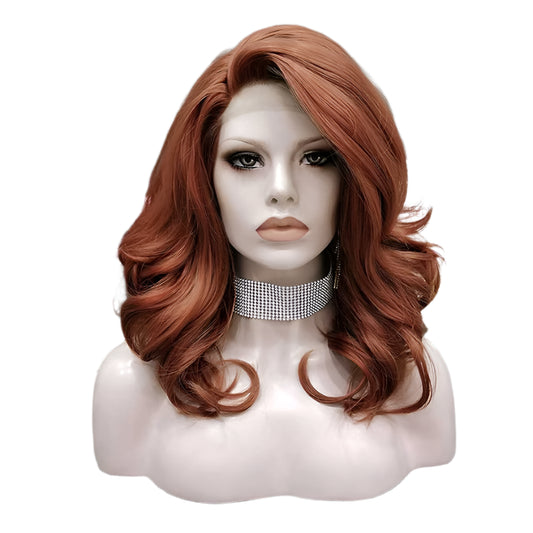 Copper Red Wig Short Synthetic Lace Front Wig