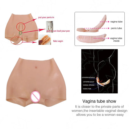 Realistic Silicone Vagina Pants – Feminine Transformation for Crossdressers & Transgender Women