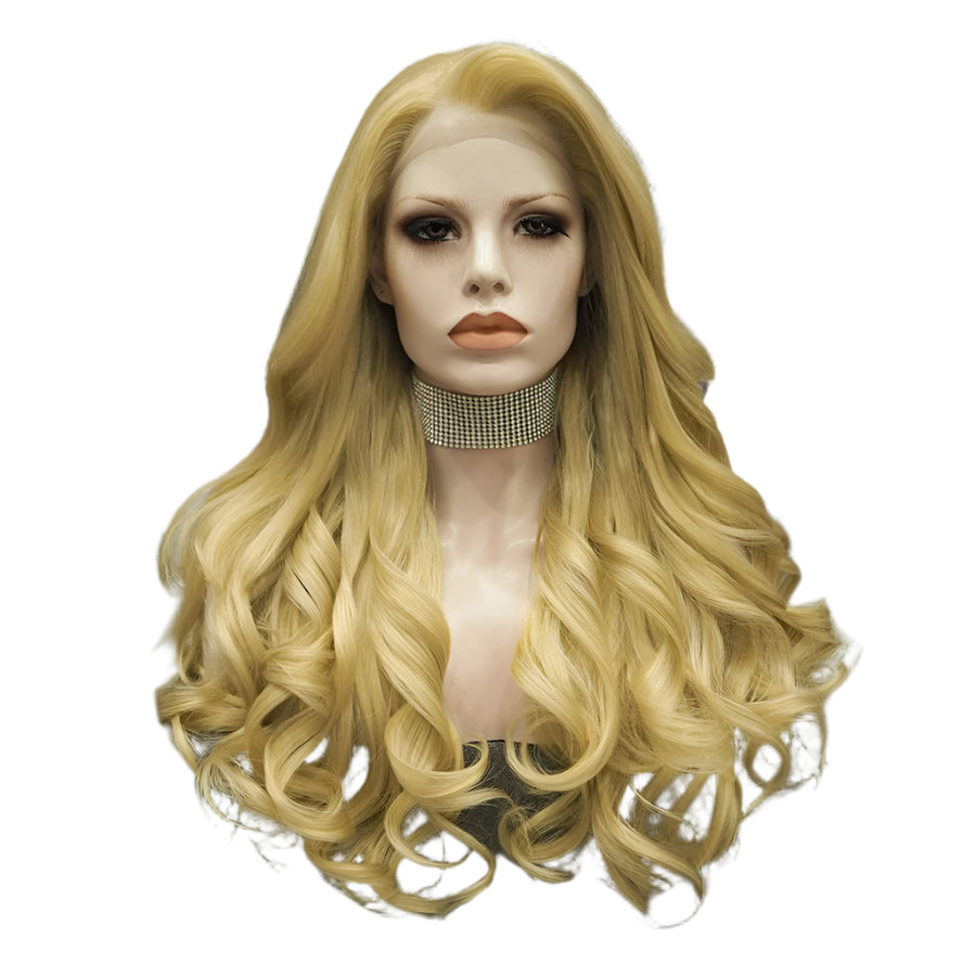 Synthetic Lace Front Blonde Crossdressing Wig