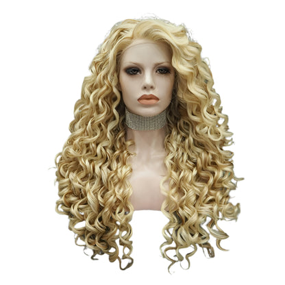 Synthetic Lace Front Blonde Crossdressing Wig