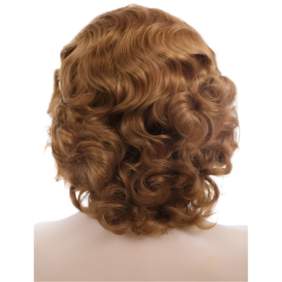 Wavy Short Blonde Synthetic Lace Front Crossdressing Wig