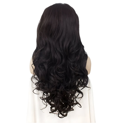 Natural Black Synthetic Lace Front Crossdressing Wig