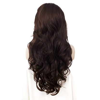 Brown Synthetic Lace Front Crossdressing Wig