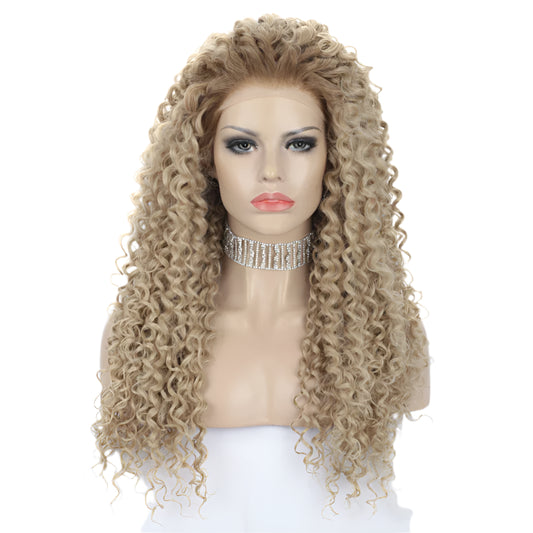 Synthetic Lace Front Ombre Blonde Crossdressing Wig