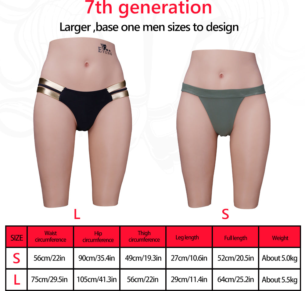 Realistic Silicone Hip Butt Enhancer Pants