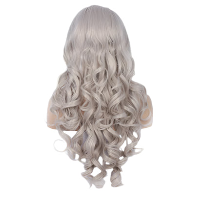 Silver Grey Synthetic Lace Front Wig